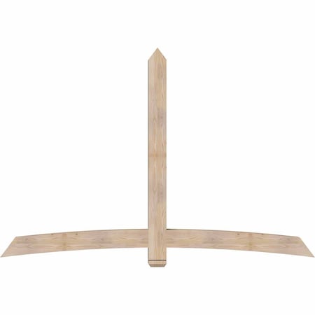 Ekena Millwork Bellingham Smooth Timber Gable Bracket, Douglas Fir, 96"W x 64"H x 5 1/2"D x 5 1/2"F, 16/12 Pitch GBW096X64X0606BEL00SDF